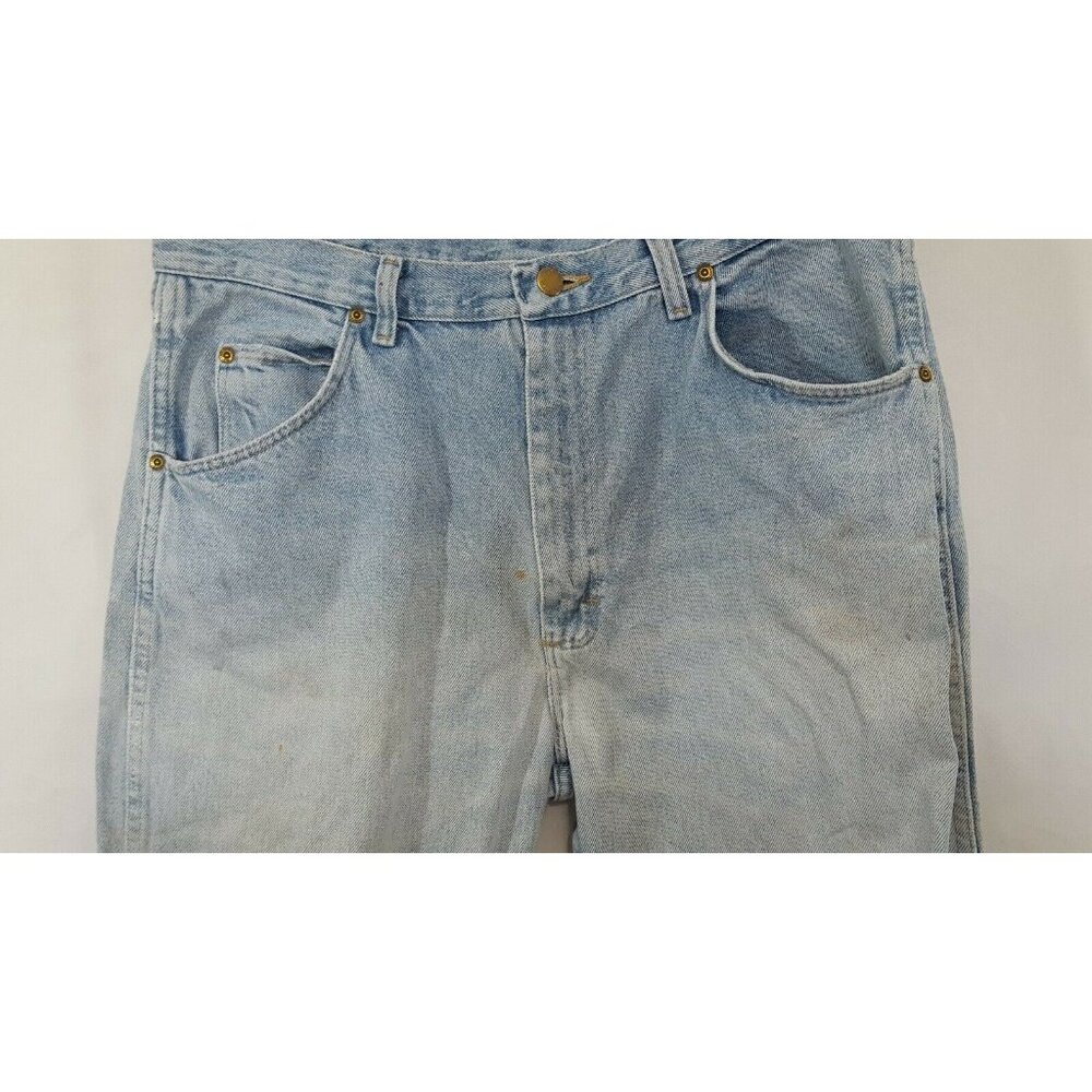 Thrashed Destroyed Faded Wrangler Jeans Size 36 x 38 Trashed Holes Stained - Picture 2 of 10
